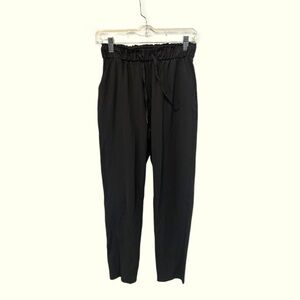 Dark Grey Paperbag Waist Pants